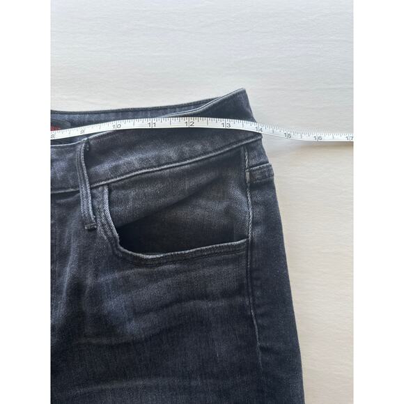 3x1 NYC🌿Women’s Jeans SZ 28 Button Fly Distressed Black Cropped Flare Premium - Picture 11 of 12